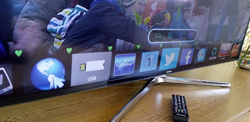 'Schnellstartleiste' eines Samsung-Smart-TVs / (c) NormCast.de